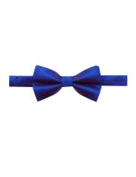 Blue Herringbone Woven Bowtie