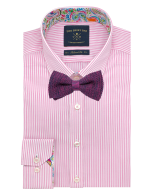 Maroon Mix Knitted Bowtie - 图片 2