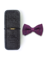 Maroon Mix Knitted Bowtie - 图片 3