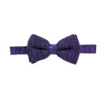 Purple Mix Knitted Bowtie