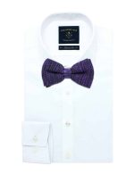Purple Mix Knitted Bowtie - 图片 2