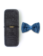 Blue Pattern Knitted Bowtie - 图片 3