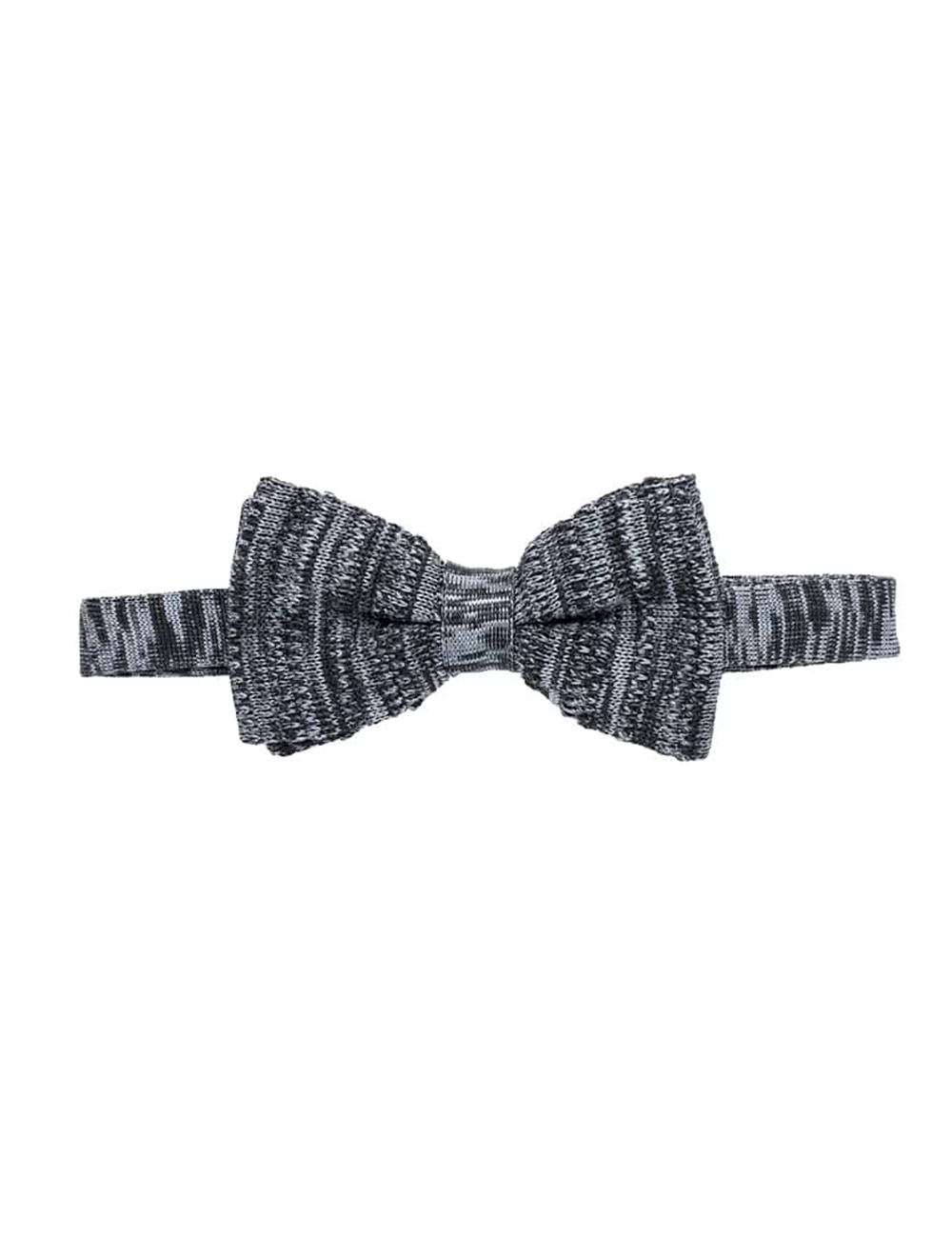 KBT8.6_1 Grey Pattern Knitted Bowtie - 图片 1