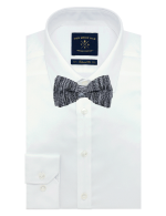 Grey Pattern Knitted Bowtie - 图片 2
