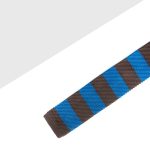 Blue and Brown Stripes Knitted Necktie