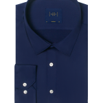 Solid Navy Blue Eco-ol Bamboo Modern Fit Shirt
