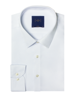Solid White Eco-ol Bamboo Modern Fit Shirt