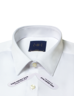 Solid White Eco-ol Bamboo Modern Fit Shirt - 图片 2