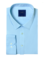 Solid Blue Eco-ol Bamboo Modern Fit Shirt