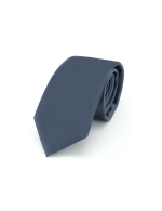 Solid Charcoal Grey Spill Resist Woven Necktie - 图片 2