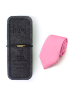 Solid Prism Pink Spill Resist Woven Necktie - 图片 3