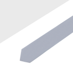 Solid Mid Grey Spill Resist Woven Necktie