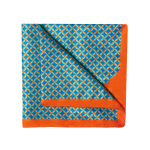 Orange Print Pocket Square