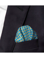 Orange Print Pocket Square - 图片 2