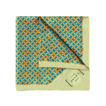 Beige Print Pocket Square