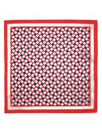 Orange Geometric Print Woven Pocket Square - 图片 3