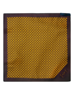 Brown THE SHIRT BAR Logo Print Pocket Square - 图片 3