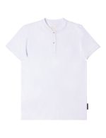 Tencel Stretch Henley Collar Polo T-Shirt