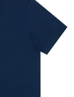 Solid Navy Blue Eco-ol Bamboo Short Sleeve Relaxed Fit Shirt - 图片 3