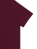 Solid Maroon Eco-ol Bamboo Short Sleeve Relaxed Fit Shirt - 图片 3
