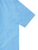 Blue Check Short Sleeve Relaxed Fit Shirt - 图片 3
