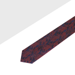 Orange and Navy Blue Spill Resist Reversible Woven Necktie
