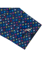 Navy Blue Junk Boat Print Silky Finish Slim Fit Shirt - 图片 3