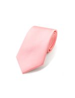 Solid Pink Powder Woven Necktie - 图片 2