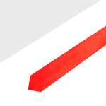 Solid Poppy Red Woven Necktie