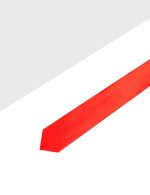 Solid Poppy Red Woven Necktie