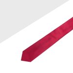Solid Ribbon Red Woven Necktie