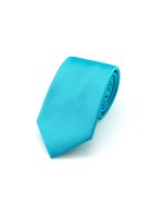 Solid Turquoise Woven Necktie - 图片 2