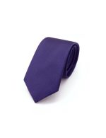 Solid Patriot Blue Spill Resist Woven Necktie - 图片 3