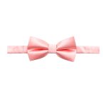 Solid Peach Bud Woven Bowtie