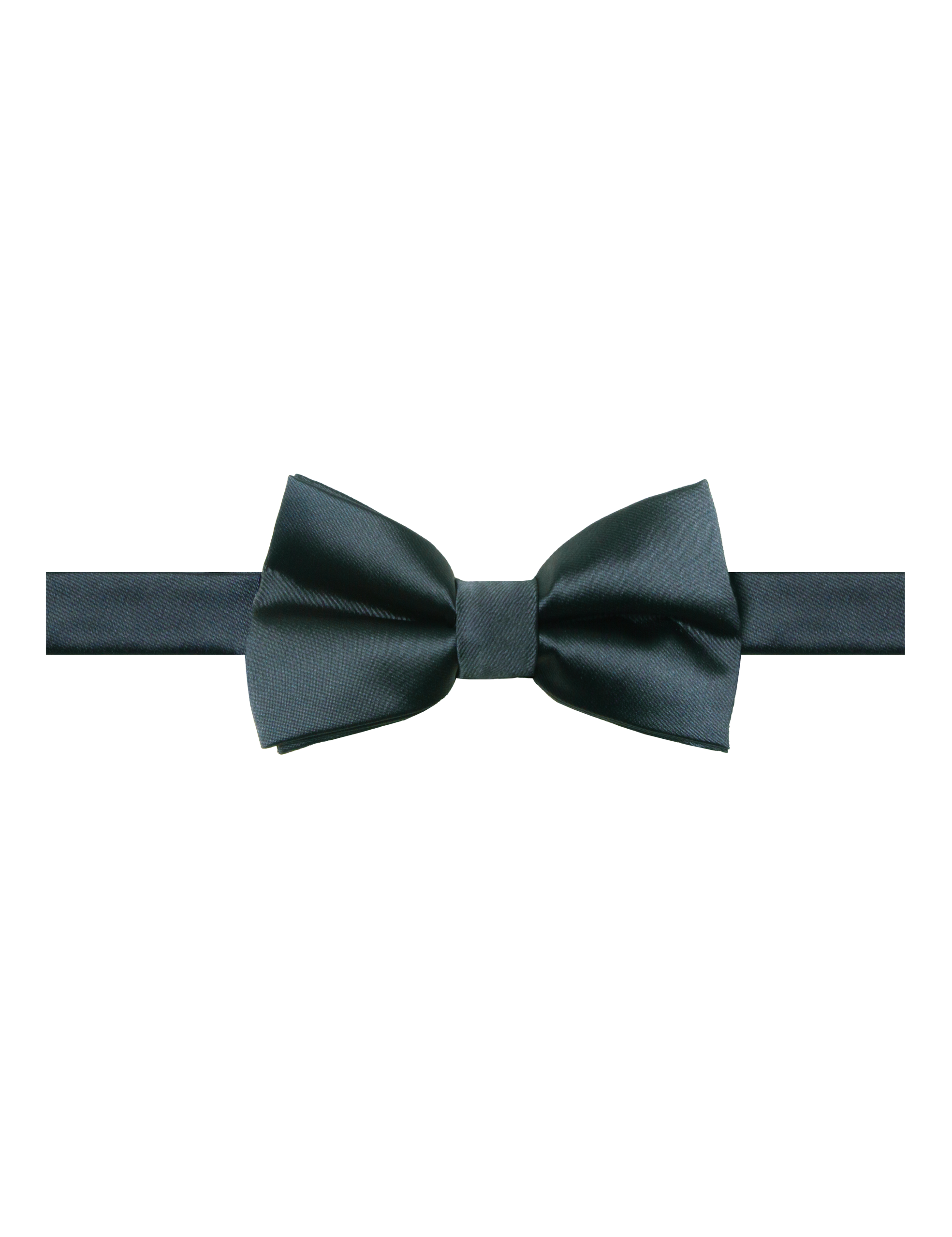 WBT10.NOS_1 Solid Dark Grey Woven Bowtie - 图片 1