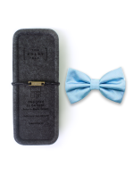 Solid Blue Bell Woven Bowtie - 图片 3