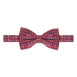 Red Hometown SG Inspired Print Woven Bowtie