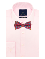 Red Hometown SG Inspired Print Woven Bowtie - 图片 2