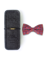 Red Hometown SG Inspired Print Woven Bowtie - 图片 3