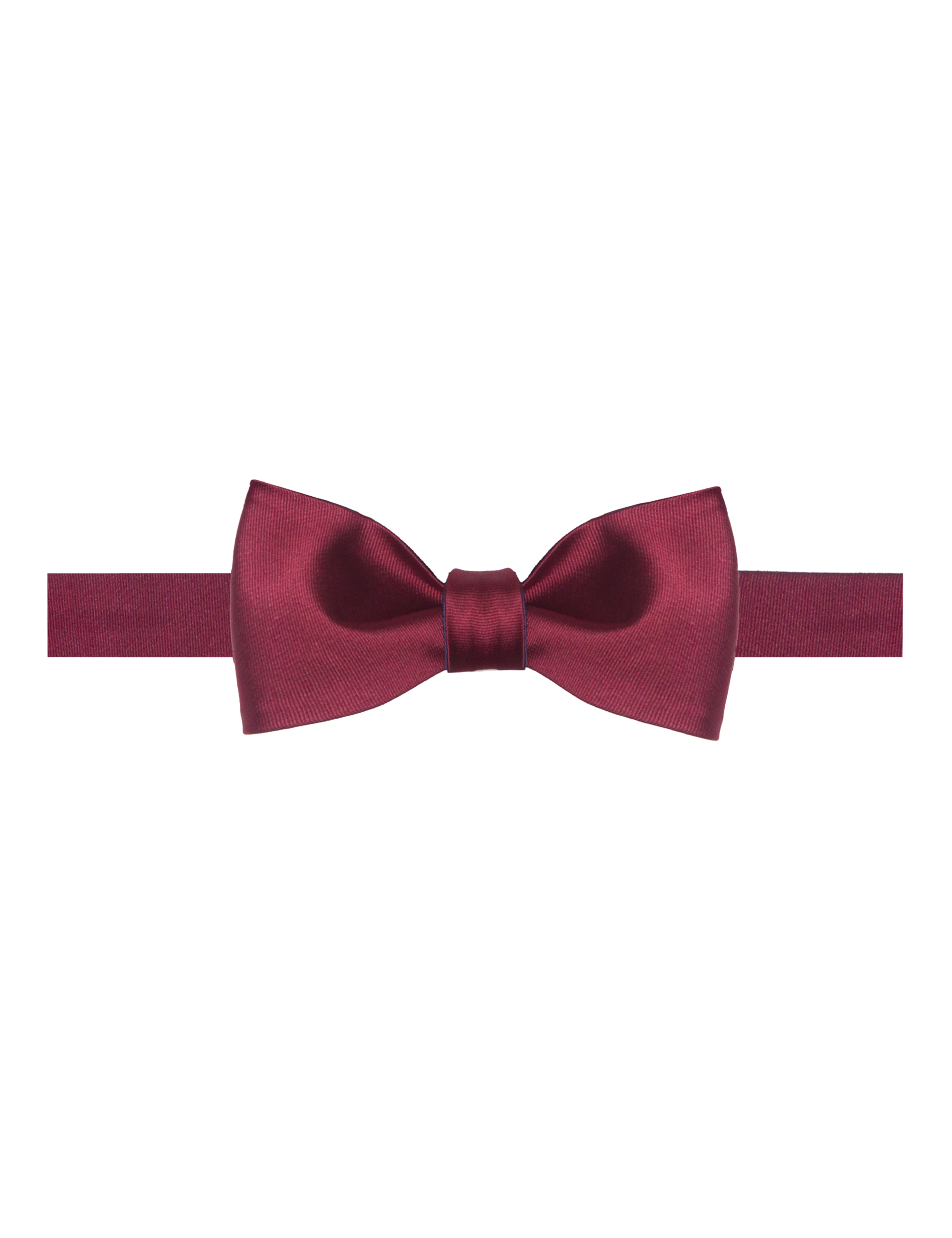 WRSTBT2.NOS_1 Solid Wine and Navy Blue Reversible Woven Self-Tie Bowtie - 图片 1