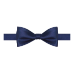 Solid Navy Woven Self-Tie Bowtie
