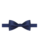 Solid Navy Woven Self-Tie Bowtie