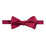 Solid Wine Woven Self-Tie Bowtie