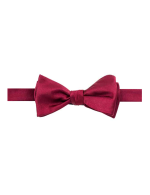 Solid Wine Woven Self-Tie Bowtie